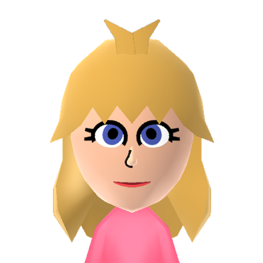 Peach Mii character preview
