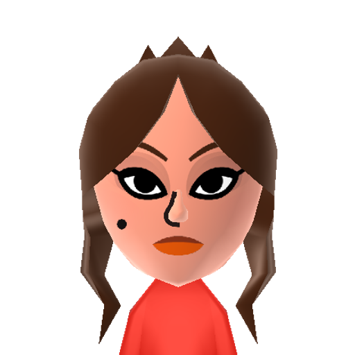 Maléfique Mii character: These are extracted and derived from the Mii Central Miis from the 3DS Miitopia.