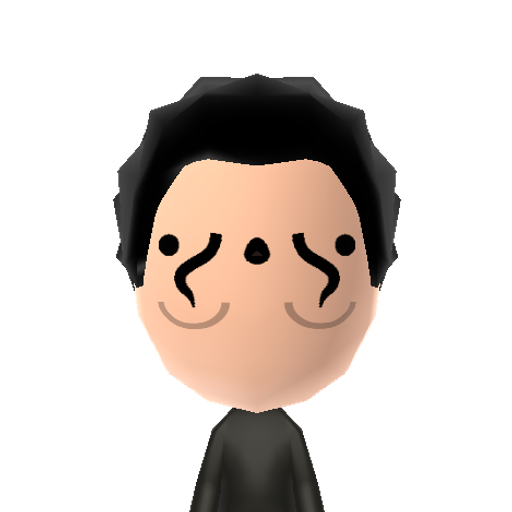 Two-Face Mii character: A Mii with 2 faces