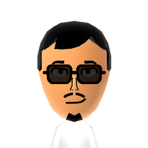 Renjiro Mii character: A Mii from Wii Sports Resort: Meme Squad, a mod for Wii Sports Resort