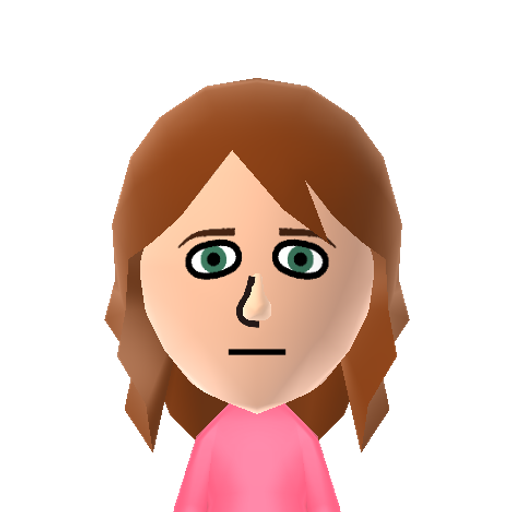 Pam Beesly Mii character: The office secretary on "The Office". Played by Jenna Fischer.