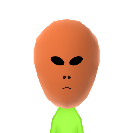 Alien Mii character preview