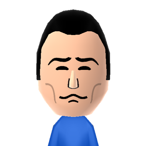 JohnTanaka Mii character: The F-Zero pilot of the Wonder Wasp.