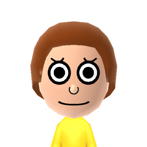Morty Mii character: Rick's impressionable grandson who is often dragged along on his grandfather's escapades, voiced by Justin Roiland.