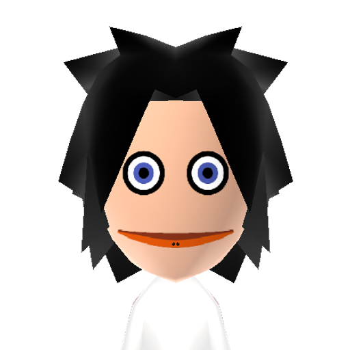 jeff[t.k] Mii character: Spooky character from a creepypasta story.