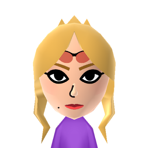 ゼルダひめ Mii character: Japanese version of the princess of Hyrule and holder of the Triforce of Wisdom. From the Legend of Zelda games.