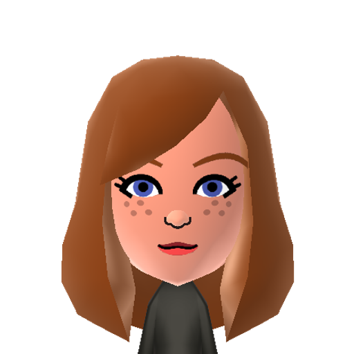 Ginny Mii character: Ron Weasley's sister and a student at Hogwarts from the "Harry Potter" books and movies. Played by Bonnie Wright.