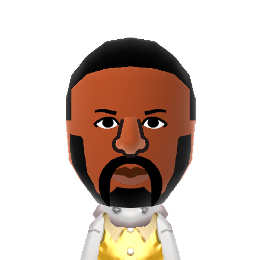 PrasMichel Mii character: Pras Michel member of the Hip Hop Group The Fugees.
