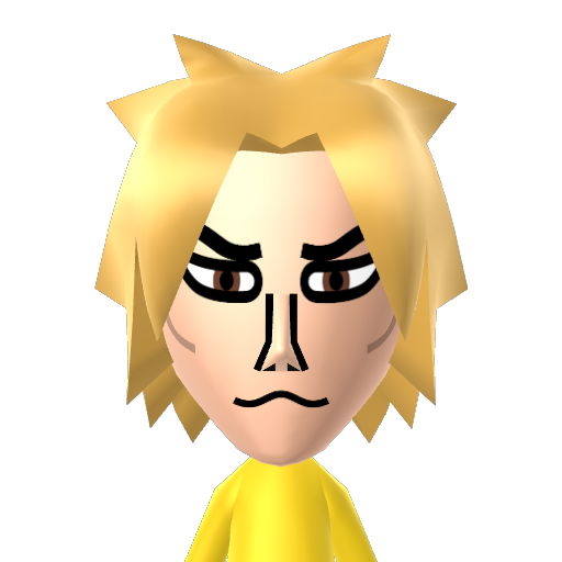 DIO Mii character: from My Wii U Friend List (July 2017) [@AwesomeGamerland]