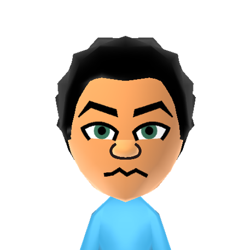 Christos Mii character: A Mii from Preston's Custom Mii Modpack (WS)