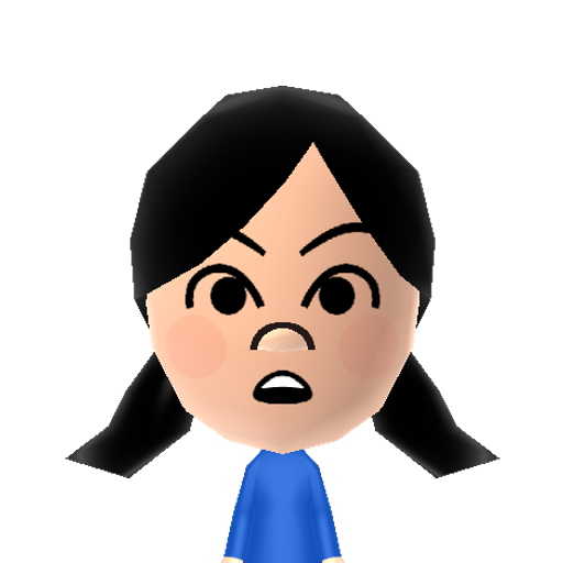 Yukiko Mii character: A Mii uploaded to Check Mii Out Channel