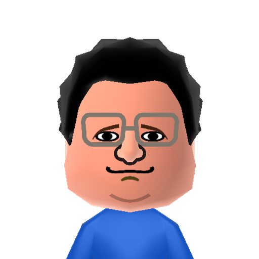 Newman Mii character preview