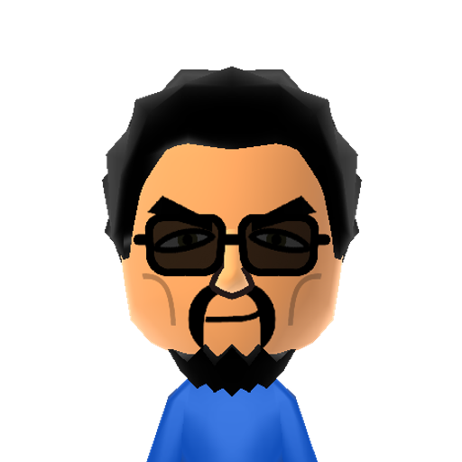 Rossy Mii character: A MIi from Wii Sports: Unlimited City, a mod for Wii Sports