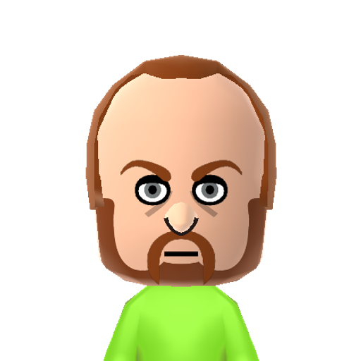 Pat Mii character: A member of the Best Friends Zaibatsu, Pat is a Gamer on Youtube who claims to be the best button masher in the entire world. He's also very angry and high tempered.