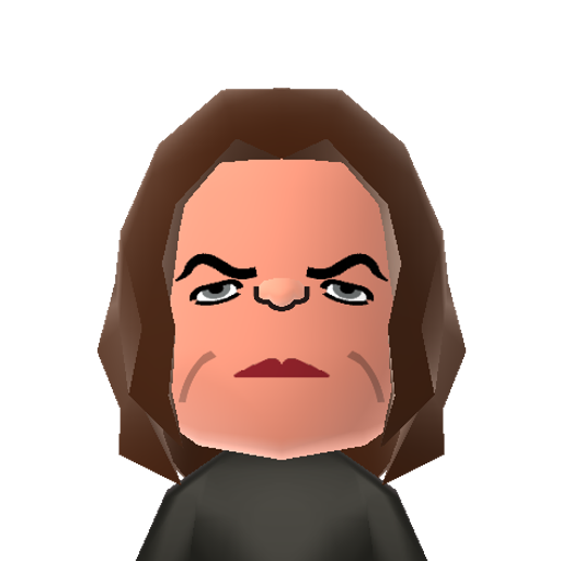 Meat Loaf Mii character: Rock musician known for "Bat Out of Hell," "A Dead Ringer for Love," and "Hot Patootie." He is also an actor, as he appeared in Rocky Horror Picture Show, as well as Fight Club.