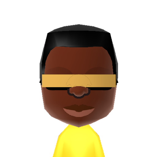 La Forge Mii character: Chief Engineer of the U.S.S. Enterprise NCC-1701-D and NCC-1701-E, from the series Star Trek: The Next Generation and four major motion pictures, as played by LeVar Burton of "Reading Rainbow" fame.