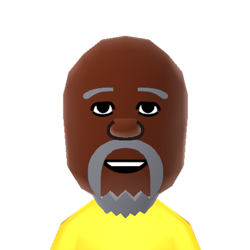 Mr. Brown Mii character: Church deacon and main character from Tyler Perry's "Meet the Browns". Played by David Mann.