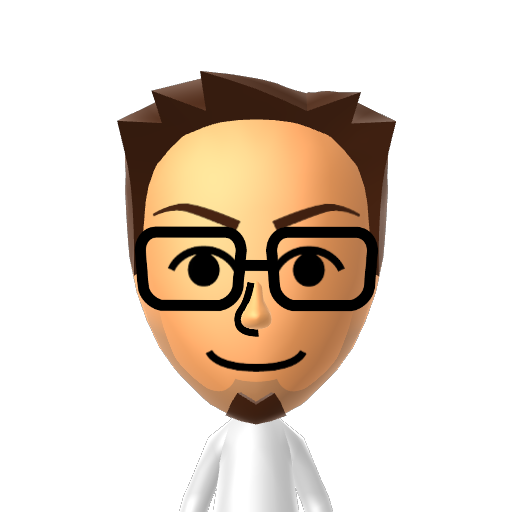 Shintaro Mii character: A Mii from Wii Sports Resort: Meme Squad, a mod for Wii Sports Resort