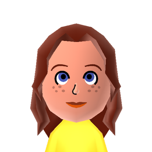 Marcia Mii character: A Mii from Wii Sports Resort: Meme Squad, a mod for Wii Sports Resort