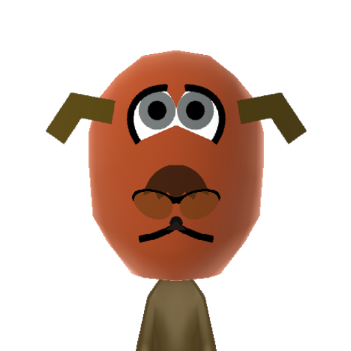 Scoody-Doo Mii character: From the cartoon Scooby-Doo. He's a dog that's hungry as ever and scared like crazy.