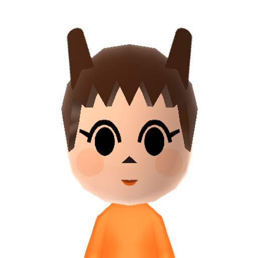 water cat Mii character: This is a Mii uploaded for the 3DS version and distributed by Mii Central for both the 3DS and Switch versions of Miitopia.