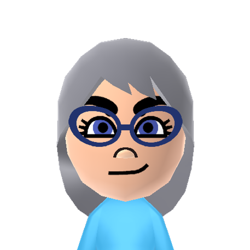 Teardrop Mii character: A Mii from Goiky Sports Resort, a mod for Wii Sports Resort