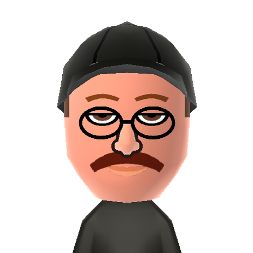 PolarExprs Mii character: The train conductor from the Movie "The Polar Express".