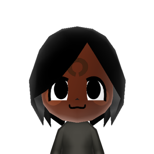 Umbreon Mii character: This is a Mii uploaded for the 3DS version and distributed by Mii Central for both the 3DS and Switch versions of Miitopia.