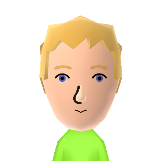 Martyn Mii character: British YouTuber and a member of the Yogscast, a popular series of Youtube channels. He is also an anime fan and ex-radio presenter.