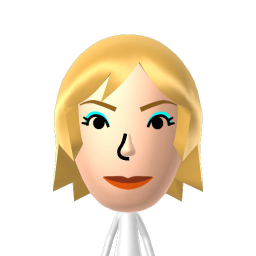 White Mii character: A Mii from Hasbro Family Game Night 3