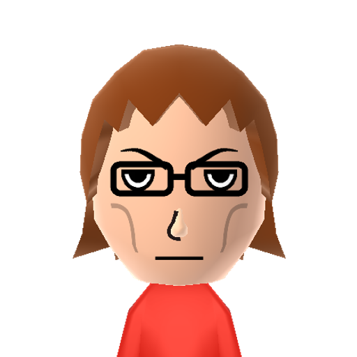 Maxie Mii character: The leader of Team Magma in the game series "Pokemon".