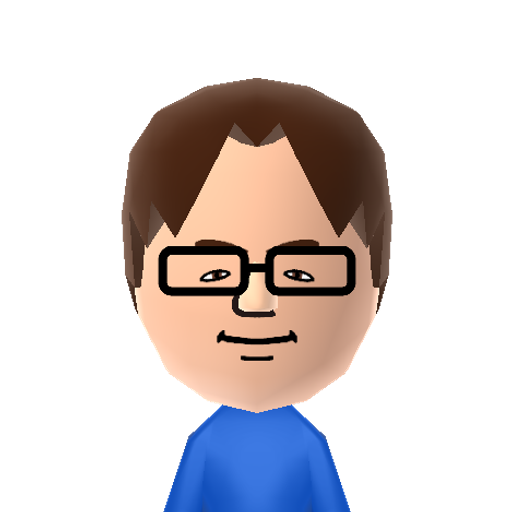 Bill Gates Mii character: The founder of one of the largest computing companies in the world 'Microsoft'.