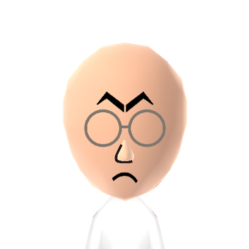 M. DUDE Mii character: M-dude from the webcomic "Whomp!"