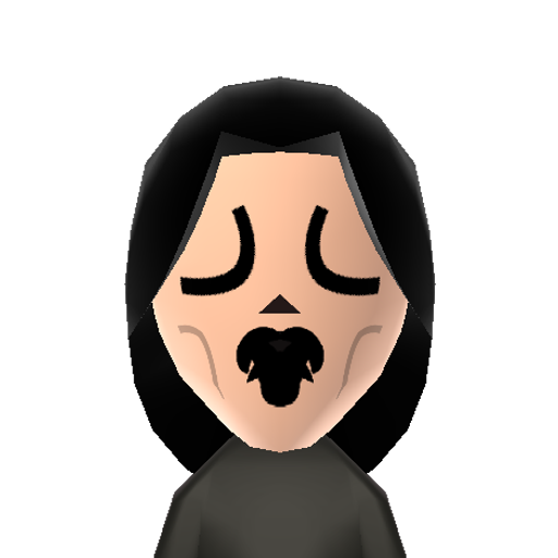 Scream Guy Mii character: Mask worn by the killers in the "Scream" movies.