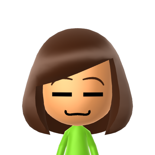 Frisk Mii character: These are extracted and derived from the Mii Central Miis from the 3DS Miitopia.