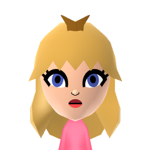 Peach Mii character: From Nintendo Mario Bros games