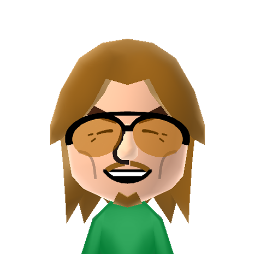 Mitch H. Mii character: Comedian known for his '70s style and eyes-closed, strangely spoken delivery. Cake eater.