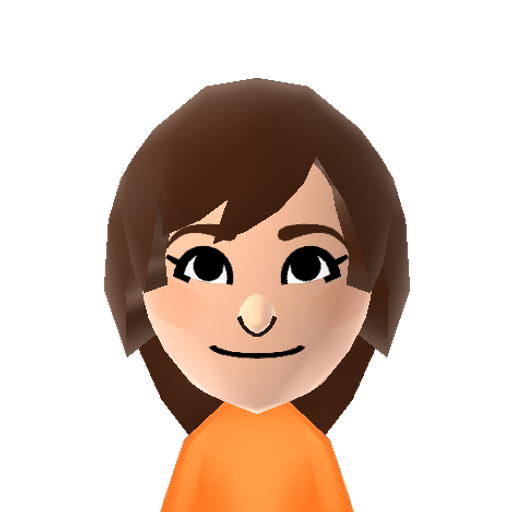 テレビスタッフF2 Mii character: This Mii is from the game AKB48+Me released for the 3DS in 2012, based off the music group.