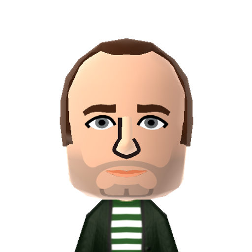 PhilCollns Mii character: English Singer Songwriter and ex-drummer of the band Genesis.