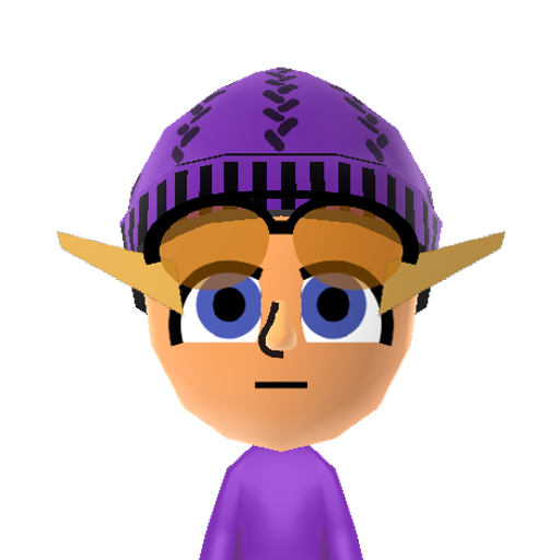 prple Link Mii character: From Nintendo's "The Legend of Zelda: Four Swords"