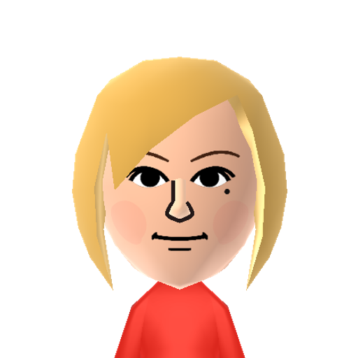 みぃ Mii character: A Default Mii from AKB48+Me, If you don't have any Female Miis saved in your Mii Maker, the game will give you 3 Miis to select from