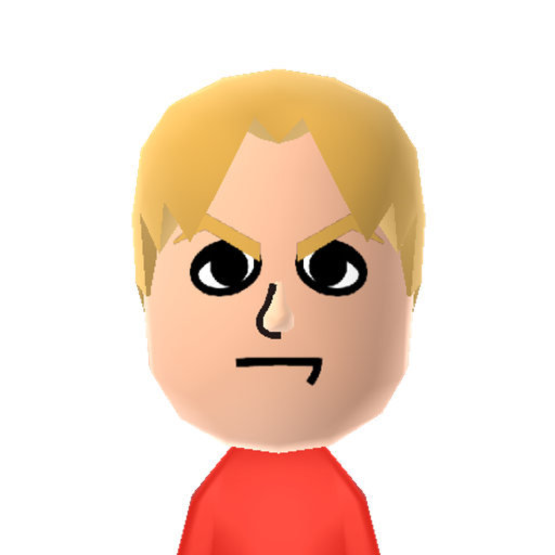 Templar Mii character: This is a Mii uploaded for the 3DS version and distributed by Mii Central for both the 3DS and Switch versions of Miitopia.
