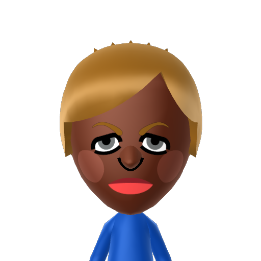 Meriah Mii character: A Mii from Press Sports, a mod for Wii Sports.