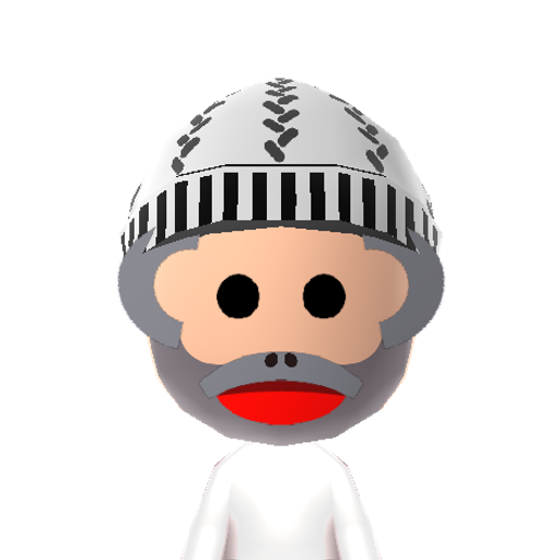 sockmonkey Mii character: A toy made out of a sock.