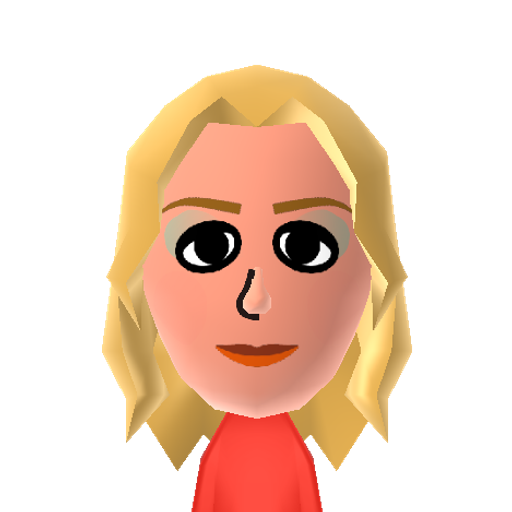 Cat Deeley Mii character: The British host of "So You Think You Can Dance".
