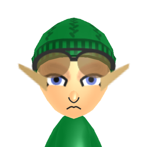 Link Mii character: This is a Link mii that I imported from the Check mii out Channel ran by WiiLink24 and I got this Mii from the website from the search bar.

Mii Entry Code: 6087-1144-0567

https://miicontest.wiilink.ca/artisans/100131212