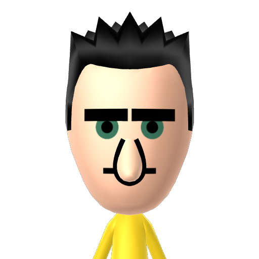? Mii character: A Mii uploaded to Check Mii Out Channel (WiiLInk)