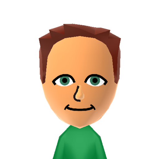 Cooper Mii character: A Mii used for Nintendo Network ID myarmadillo11 by Cooper.