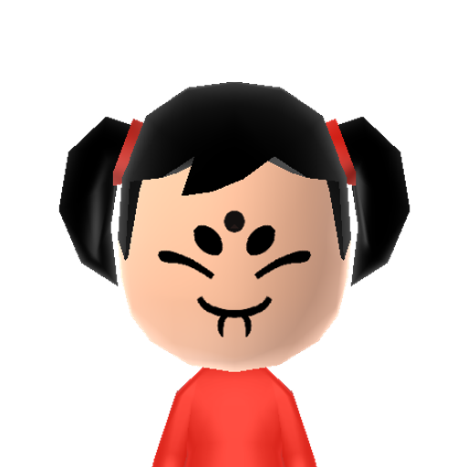 Muffet Mii character: Would you care for a spider donut? Made by spiders, for spiders, of spiders! The bake sale is led by this giggling spider girl from Undertale.