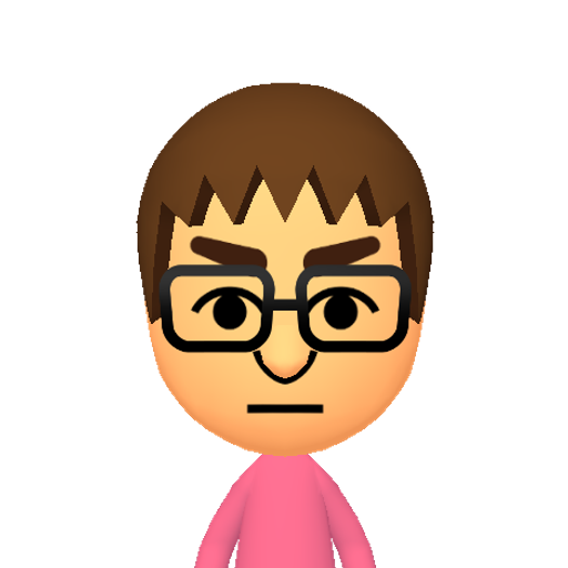 叽皿凹囚矢乍尔冯玄邦 Mii character: This Mii is from the Switch SDK as a SampleDB Mii.